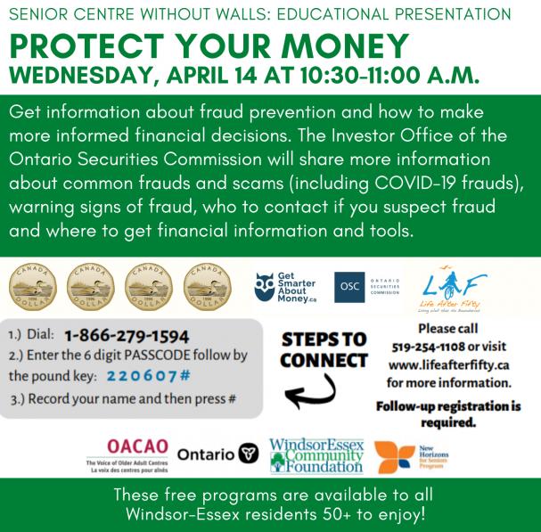 Next Week: Protect Your Money (Special Presentation)